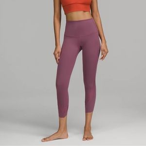 Lululemon Wunder Under Leggings 23” in Vintage Plum